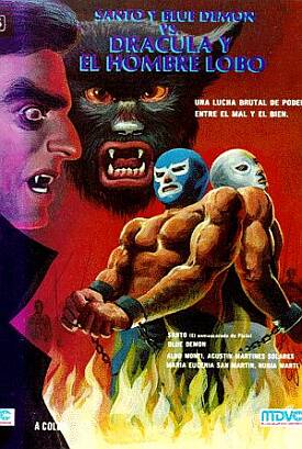 El Santo a Blue Demon proti Drákulovi a vlkodlakovi - Plakáty