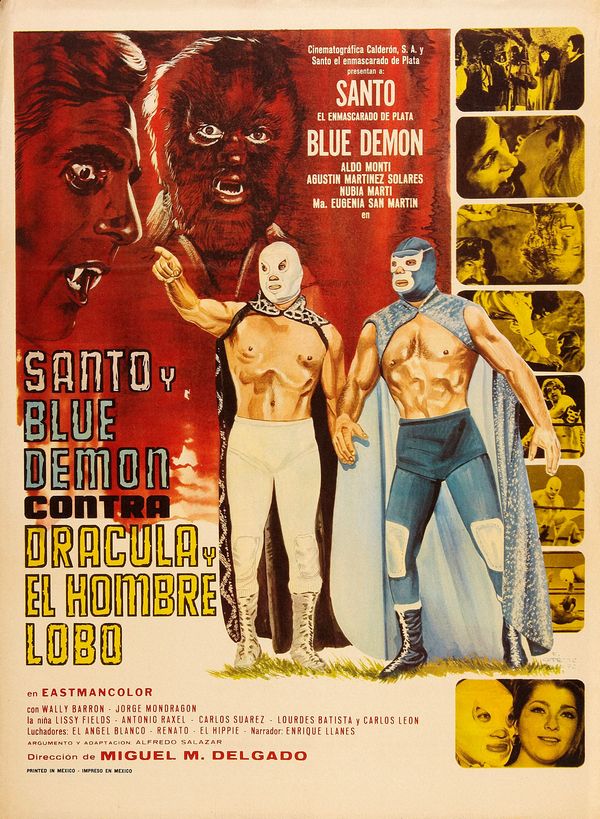 El Santo a Blue Demon proti Drákulovi a vlkodlakovi - Plagáty