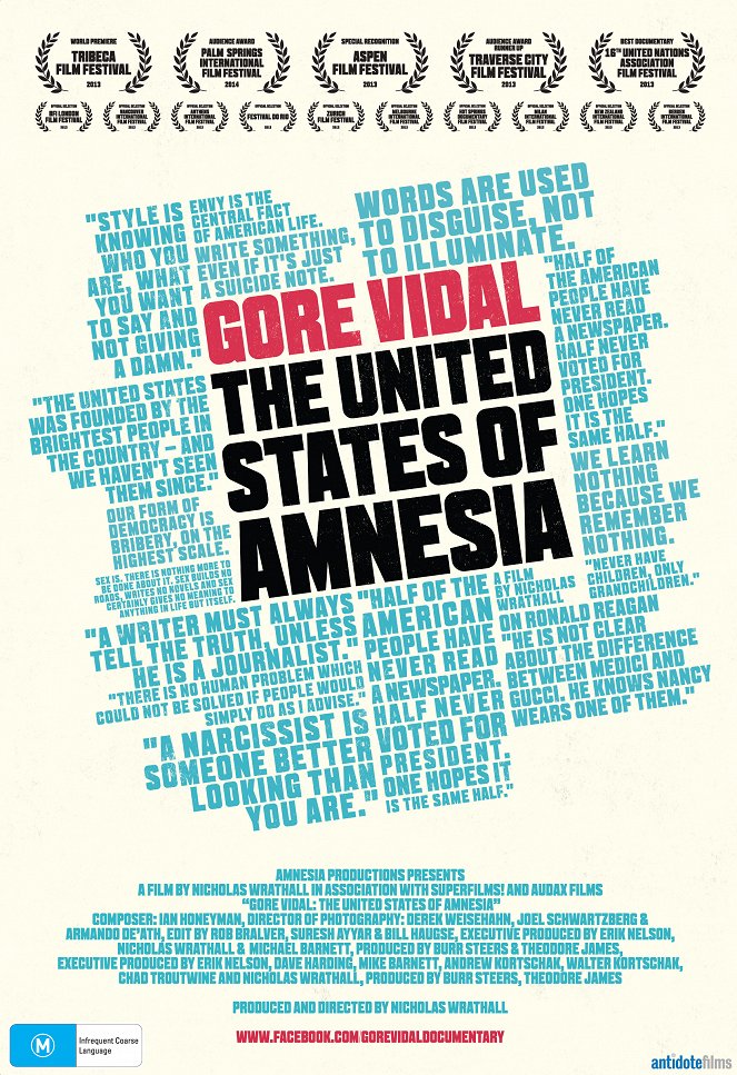 Gore Vidal: The United States of Amnesia - Posters