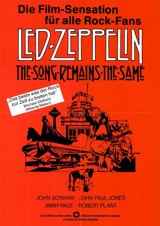 Led Zeppelin - The Song Remains the Same - Plakate