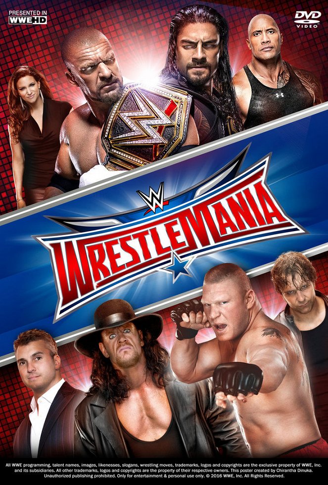 WrestleMania 32 - Carteles