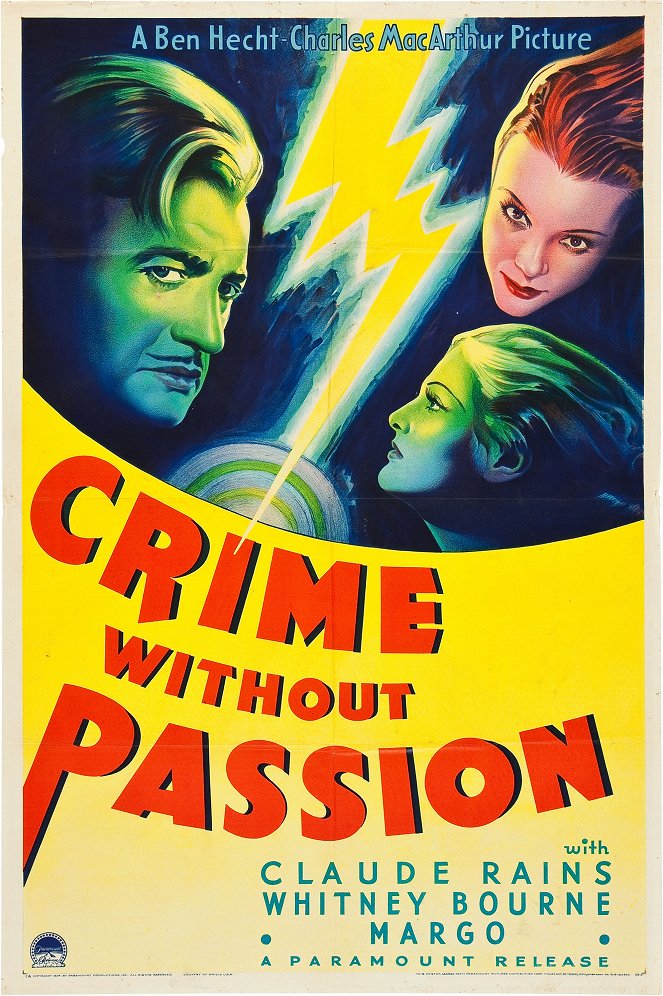 Crime Without Passion - Plagáty