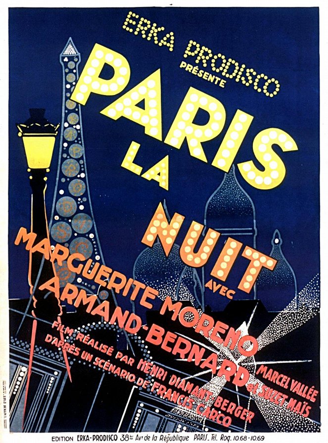 Paris la nuit - Plakate