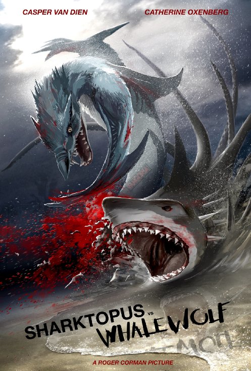Sharktopus vs Whalewolf - Affiches