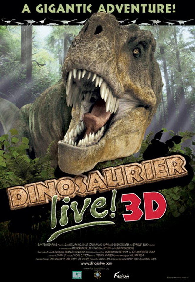 Dinosaurier Live 3D - Fossilien zum Leben erweckt - Plakate