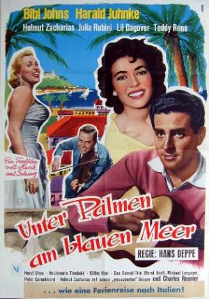 Unter Palmen am blauen Meer - Posters