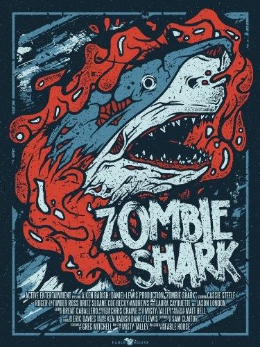 Zombie Shark - Cartazes