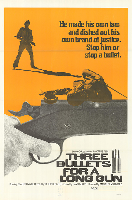 Three Bullets... for a Long Gun - Cartazes