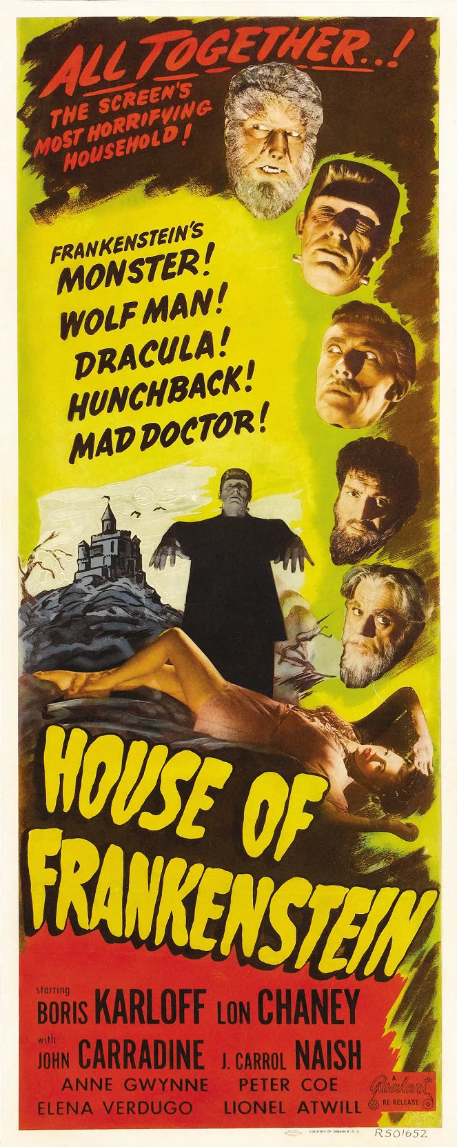 Frankenstein háza - Plakátok