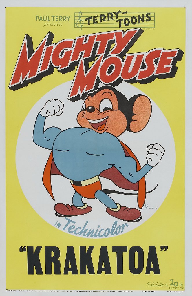 Mighty Mouse in Krakatoa - Affiches