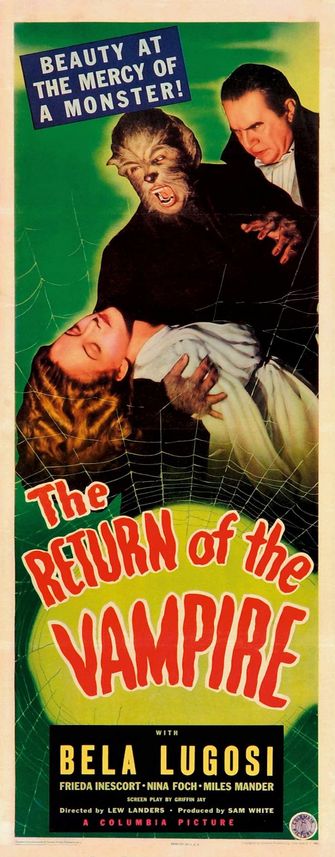 The Return of the Vampire - Affiches
