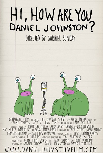 Hi, How are you Daniel Johnston? - Affiches