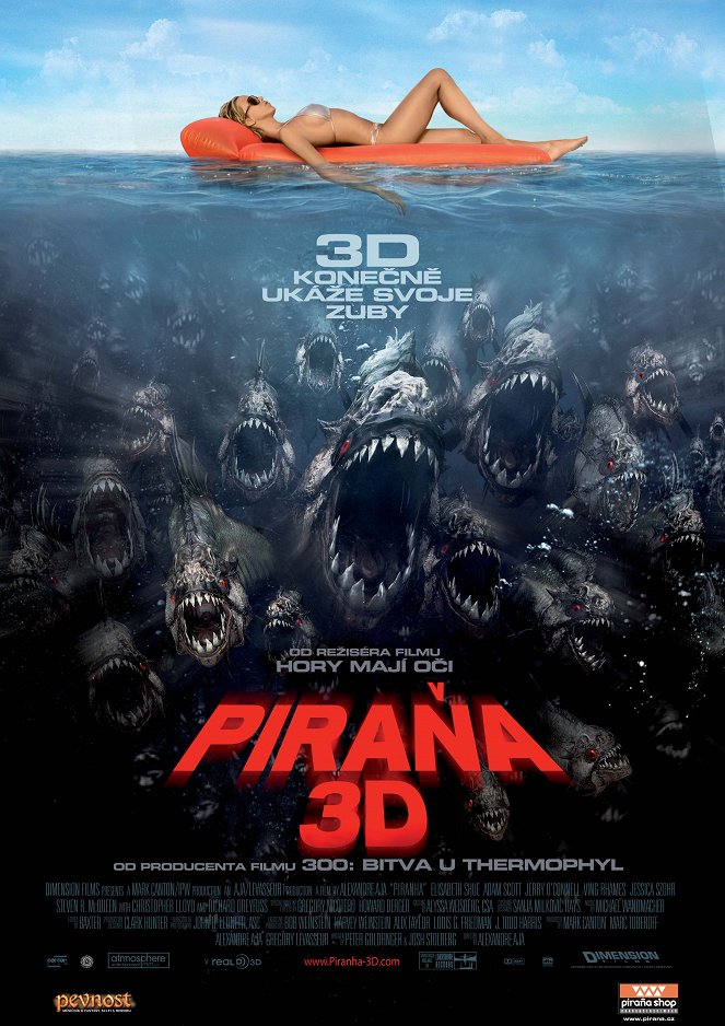 Piraňa 3D - Plakáty