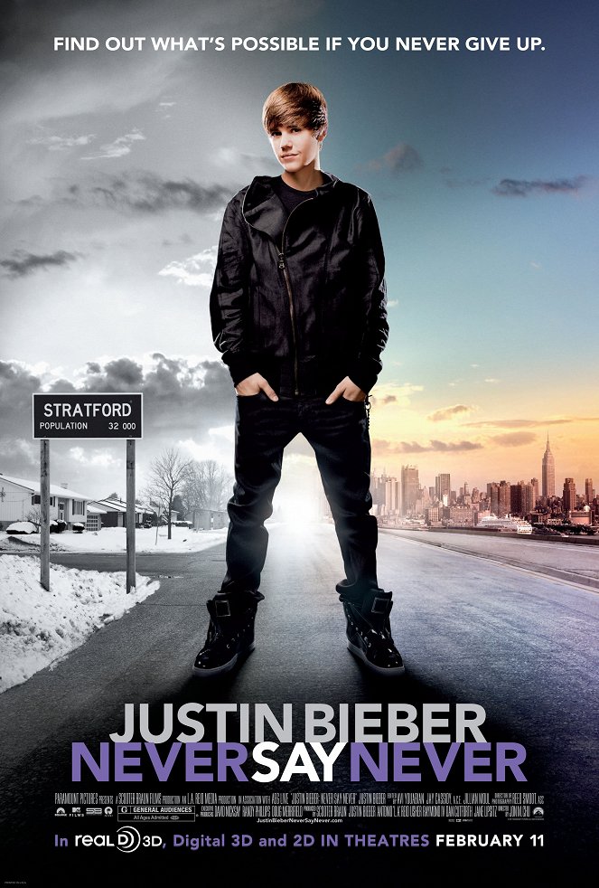 Justin Bieber 3D - Never say never - Plakate