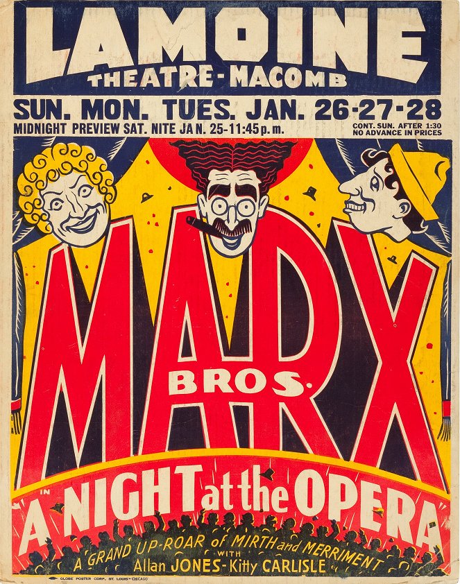 Noc v opeře - Plakáty