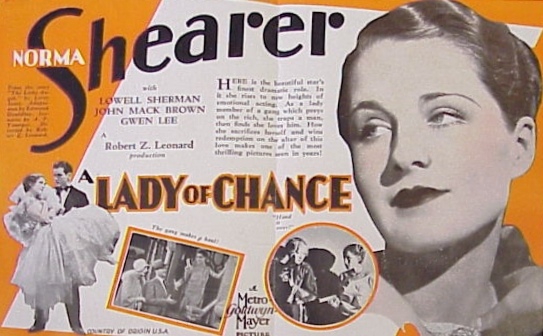 A Lady of Chance - Carteles