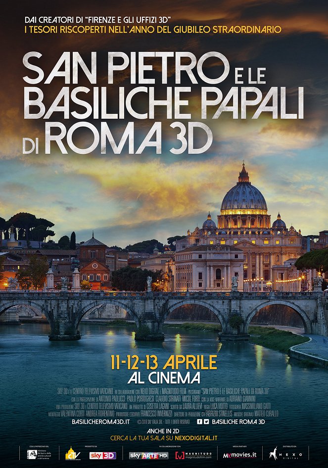 San Pietro e le Basiliche Papali di Roma 3D - Plakate