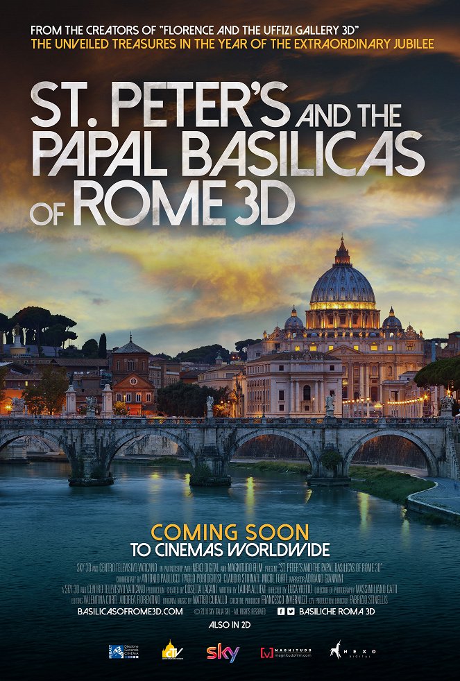 San Pietro e le Basiliche Papali di Roma 3D - Plakate