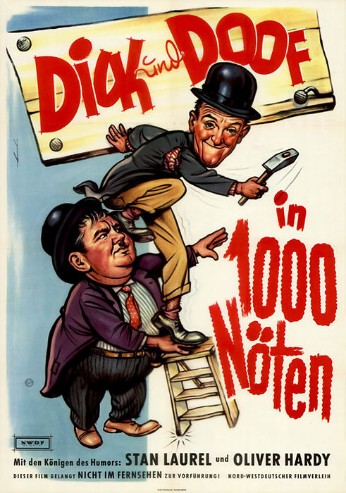 Laurel & Hardy: Unterschlagene Noten - Plakate