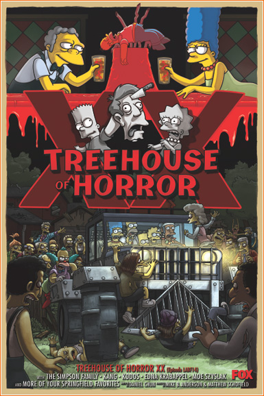 Simpsonovci - Season 21 - Simpsonovci - Treehouse of Horror XX - Plagáty