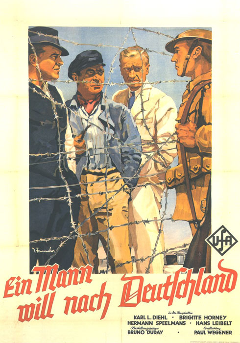Ein Mann will nach Deutschland - Plakate