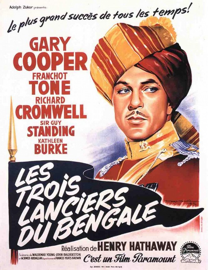 Les Trois Lanciers du Bengale - Affiches