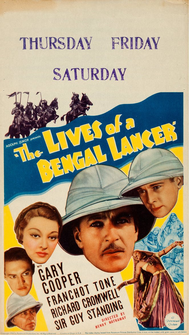The Lives of a Bengal Lancer - Posters