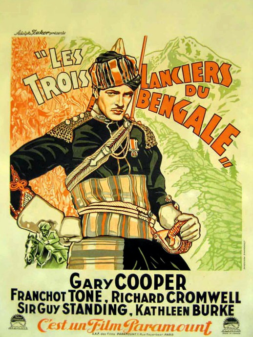 Les Trois Lanciers du Bengale - Affiches