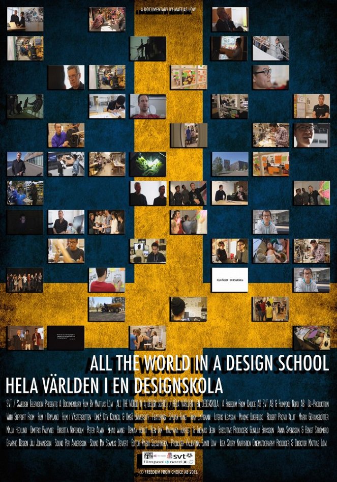 Hela världen i en designskola - Plakaty