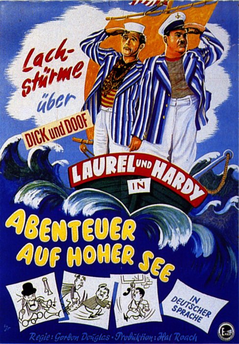 Laurel & Hardy - Auf hoher See - Plakate