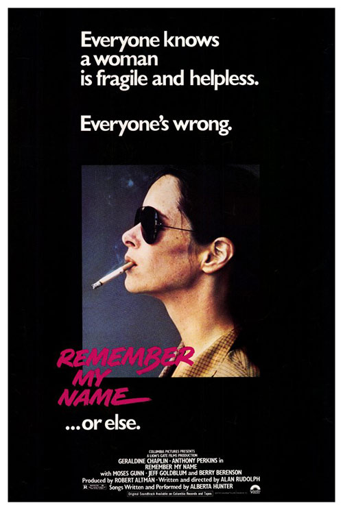 Remember My Name - Posters