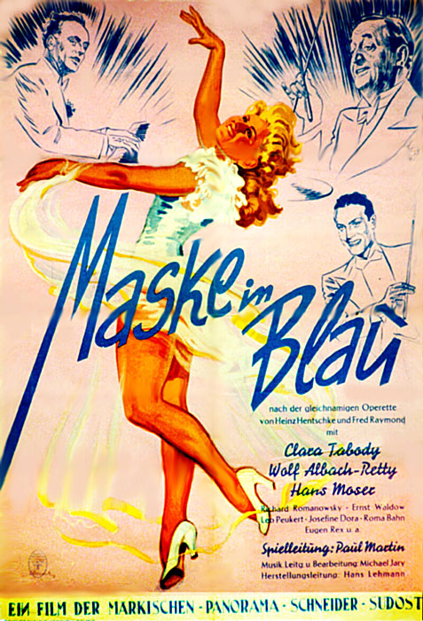 Maske in Blau - Posters