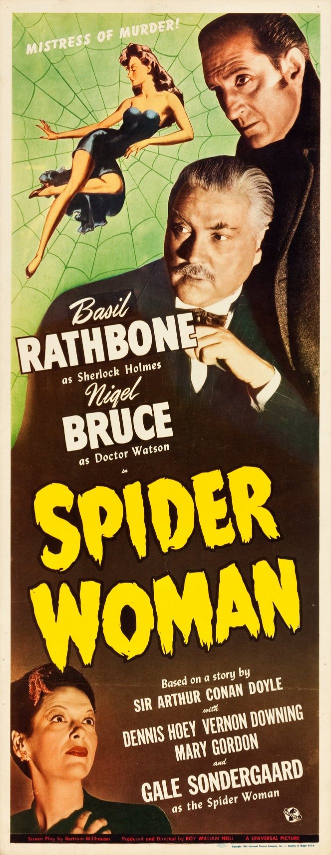 Sherlock Holmes and the Spider Woman - Affiches