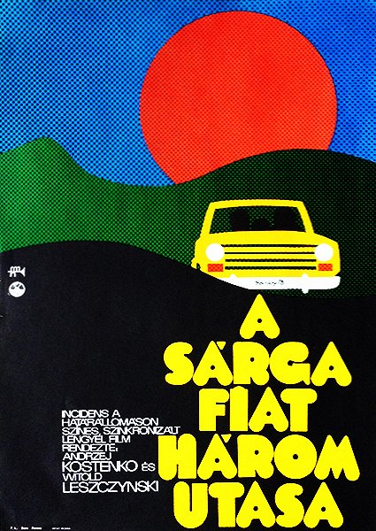 A sárga Fiat három utasa - Plakátok