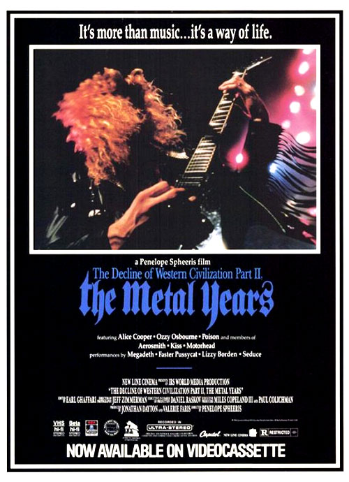 The Decline of Western Civilization Part II: The Metal Years - Posters