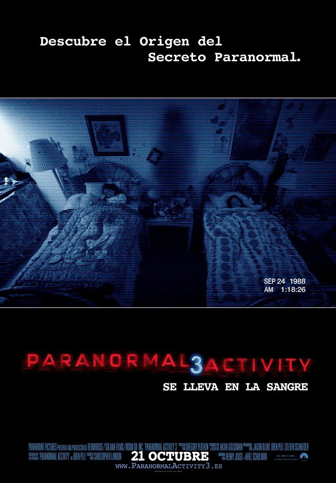 Paranormal Activity 3 - Carteles