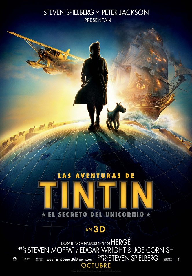 Las aventuras de Tintín: El secreto del Unicornio - Carteles