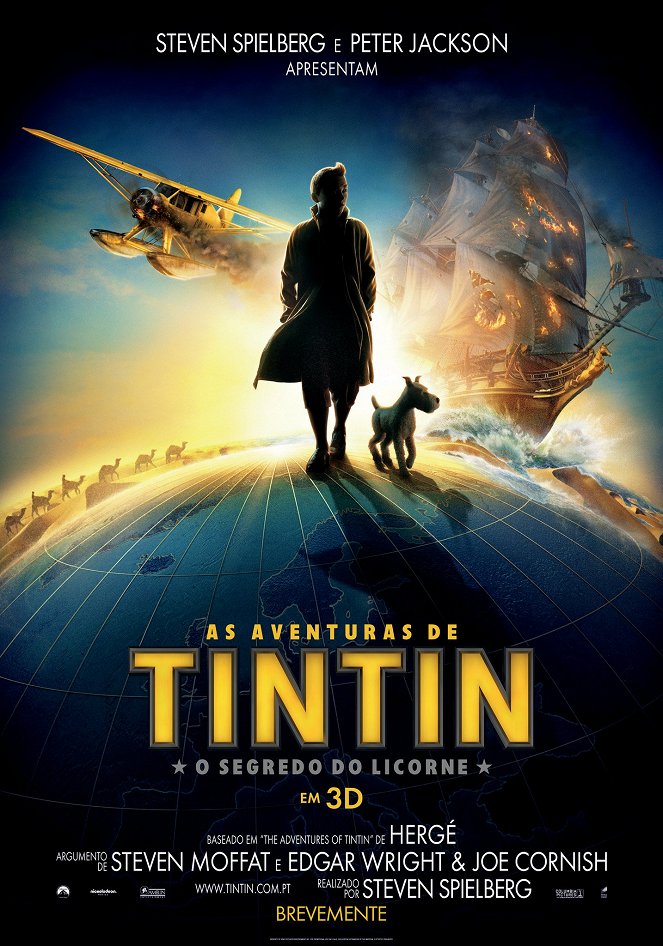 As Aventuras de Tintin - O Segredo do Licorne - Cartazes