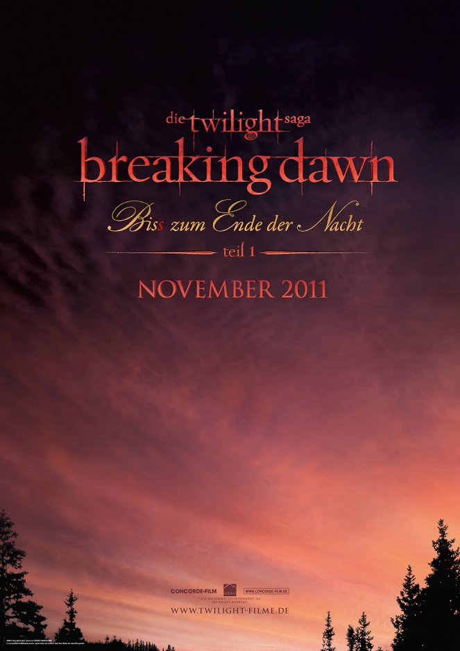 Breaking Dawn - Bis(s) zum Ende der Nacht - Teil 1 - Plakate