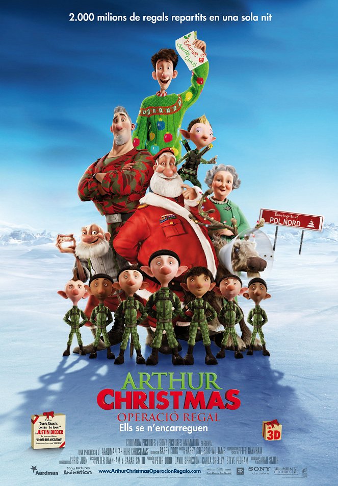 Arthur Christmas: Operación regalo - Carteles