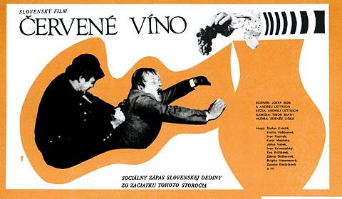 Červené víno - Plakátok