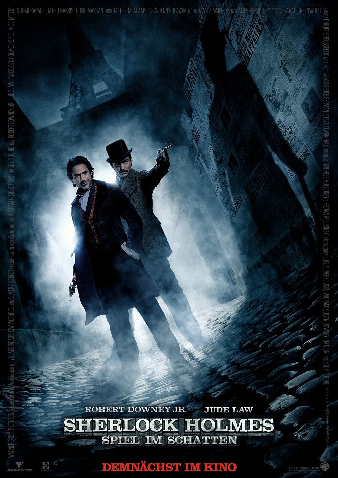 Sherlock Holmes 2: Spiel im Schatten - Plakate