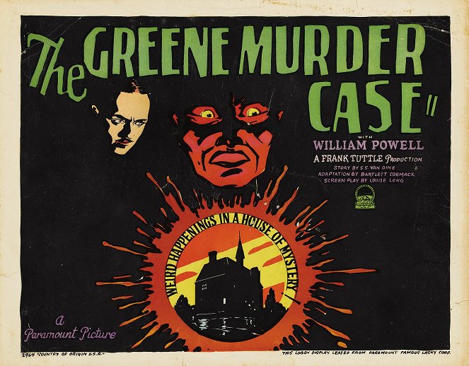 The Greene Murder Case - Cartazes