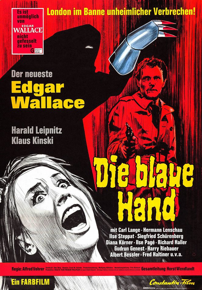 Edgar Wallace: Die blaue Hand - Plakate
