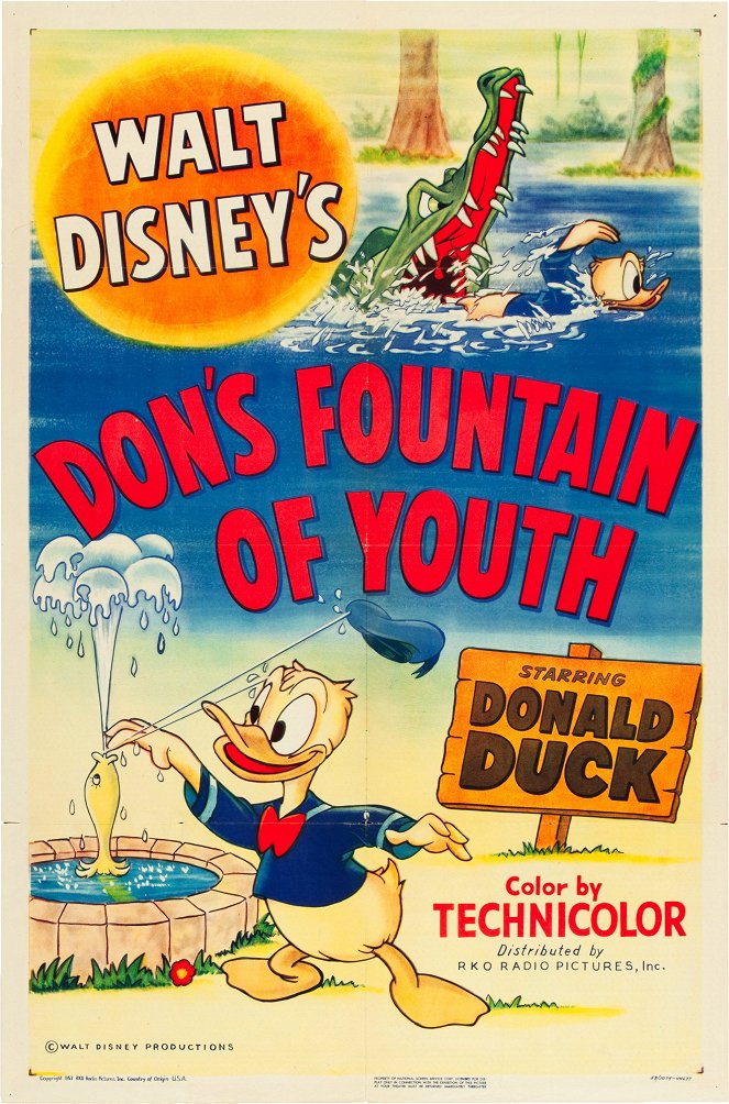 La Fontaine de jouvence de Donald - Affiches