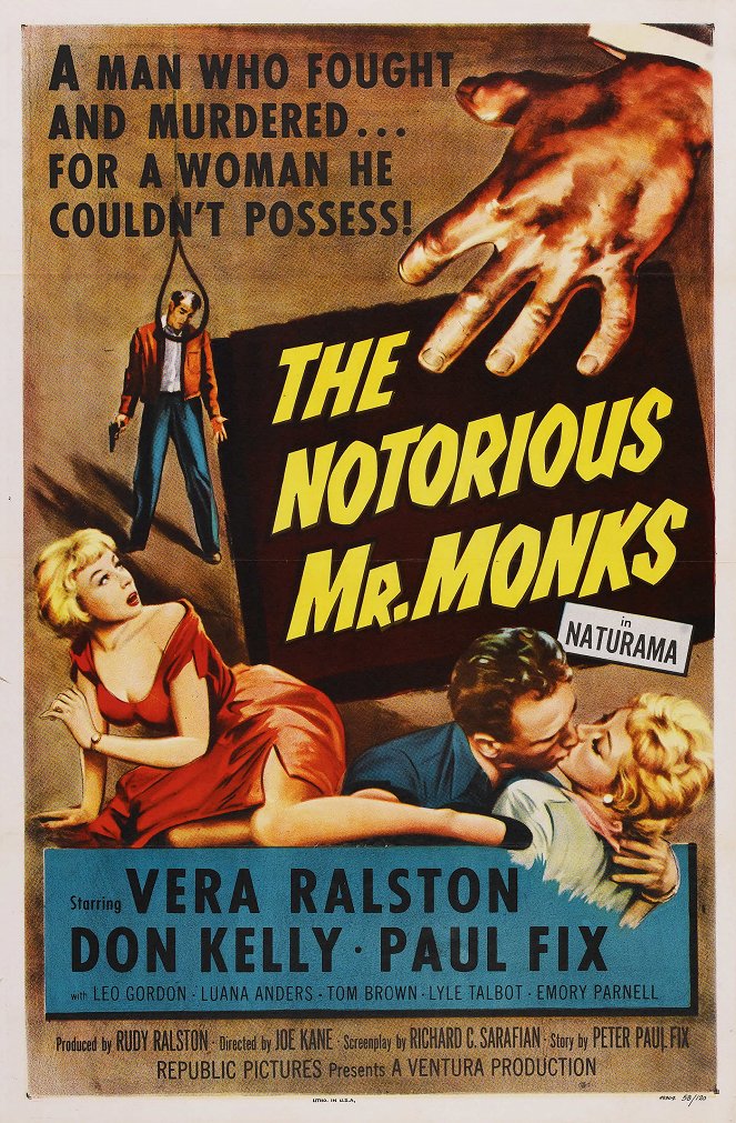 The Notorious Mr. Monks - Plakaty
