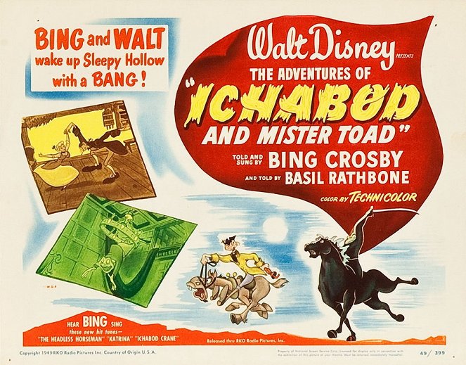 Adventures of Ichabod & Mr Toad - Julisteet