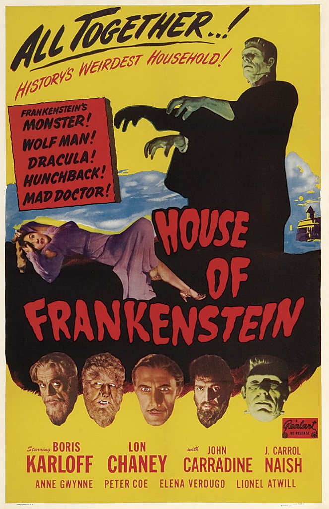 A Casa de Frankenstein - Cartazes