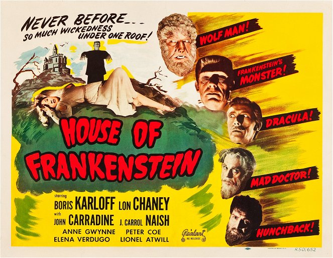 Frankenstein háza - Plakátok