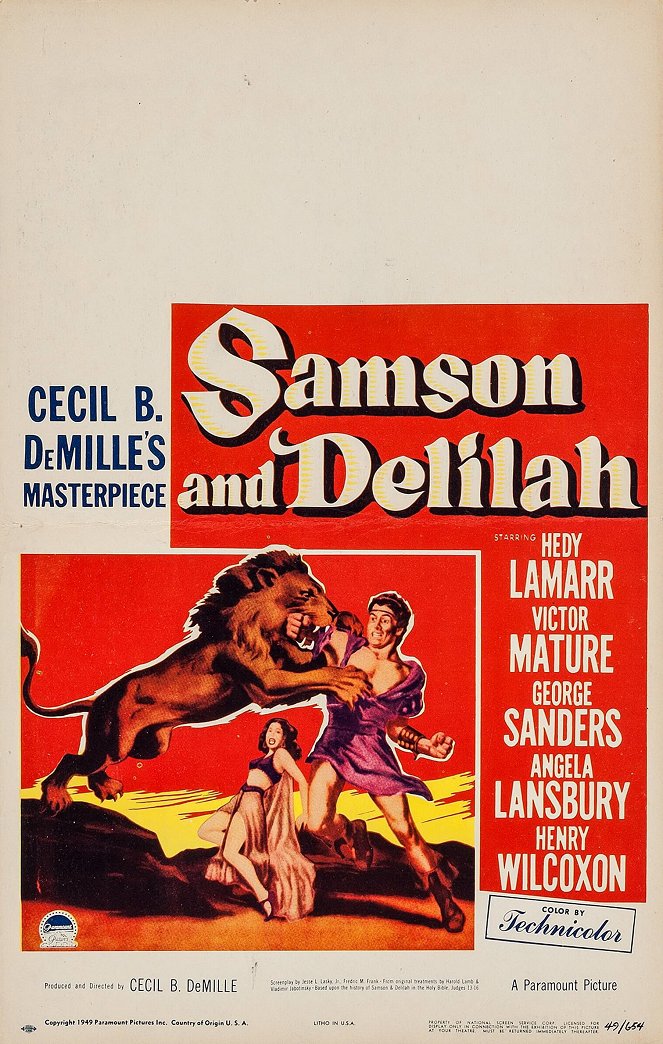 Samson und Delilah - Plakate